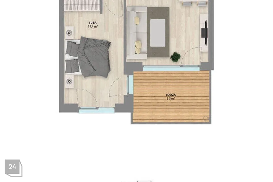 2-room apartment in Tartu vald, Raadi alev - photo 4