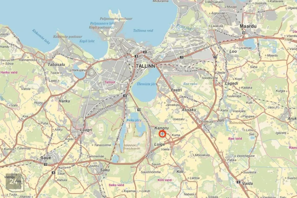 24800 m² Maa  -  Kiili vald, Vaela küla - foto 4