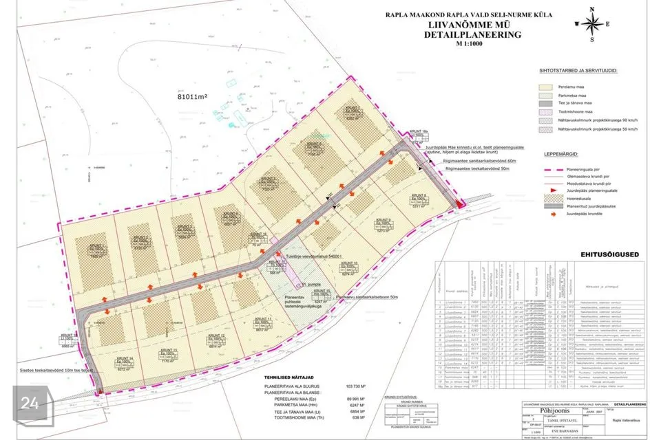 Земля жилой застройки, 5824 m² участок в Rapla vald, Seli-Nurme küla - фото 5