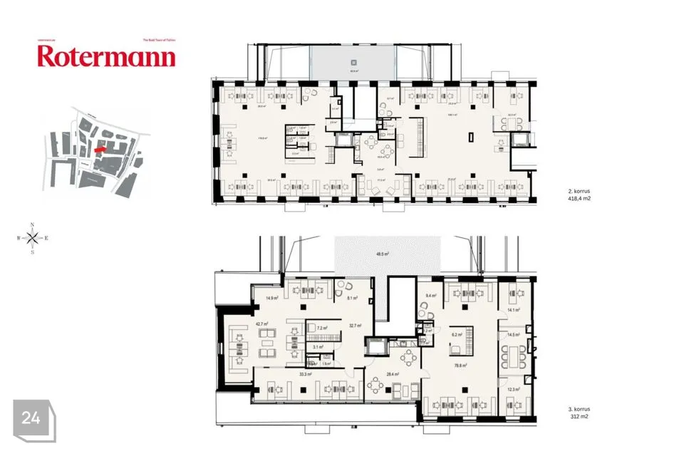 Büroo, 730 m² Äripind  -  Tallinn, Kesklinna linnaosa - foto 3