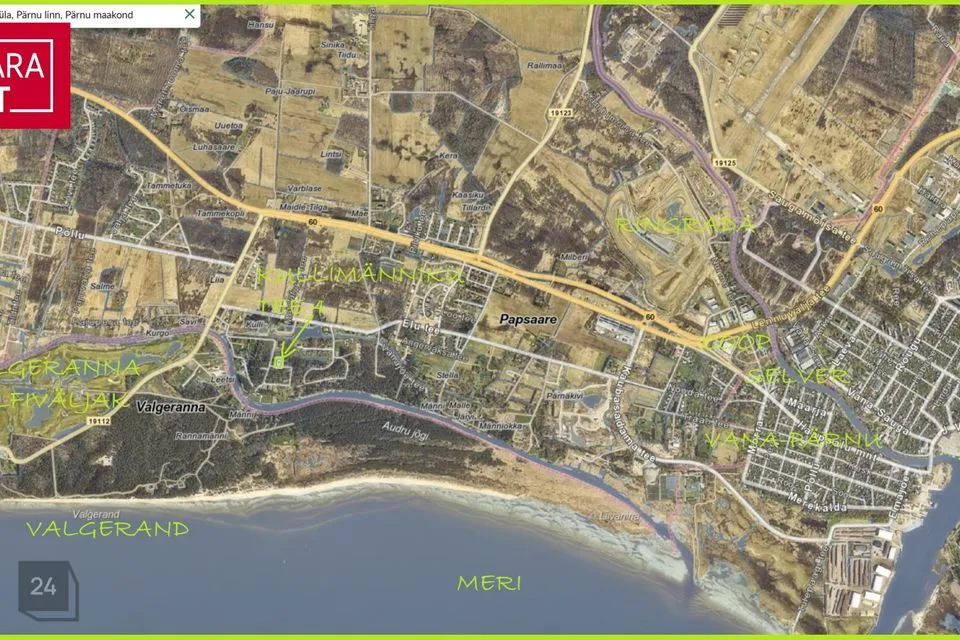 Земля жилой застройки, 2007 m² участок в Pärnu linn, Papsaare küla - фото 2