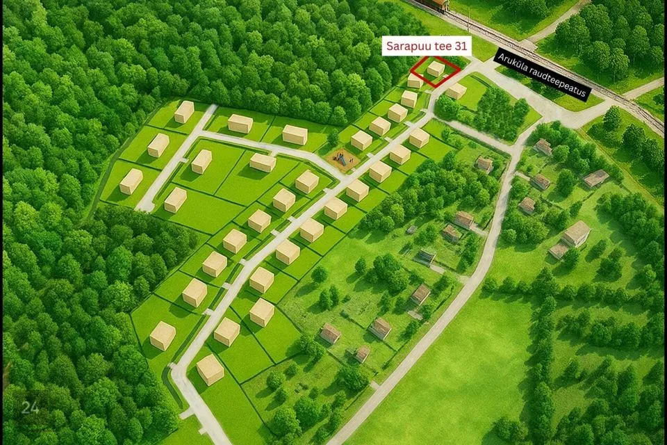 Elamumaa, 1276 m² Maa  -  Raasiku vald, Aruküla alevik