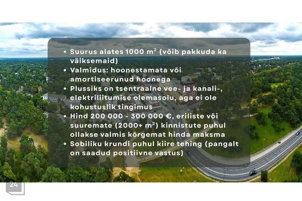 Transpordimaa, 1000 m² Maa  -  Tallinn, Nõmme linnaosa