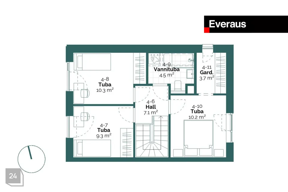 Row house box, 4-room partial house in Kiili vald, Luige alevik - photo 3