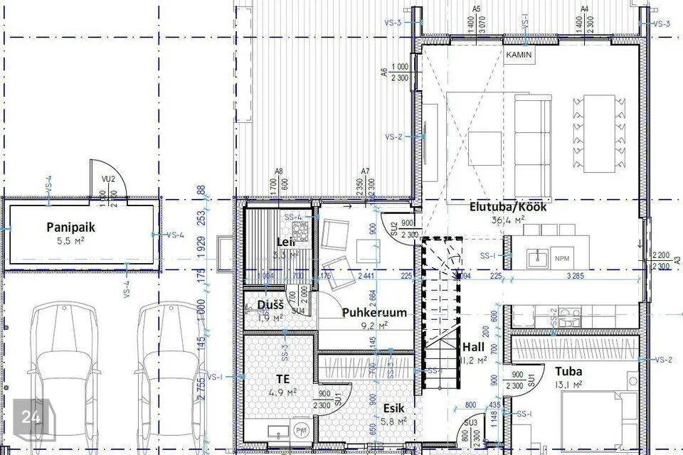 4-toaline Maja - Viljandi linn - foto 3