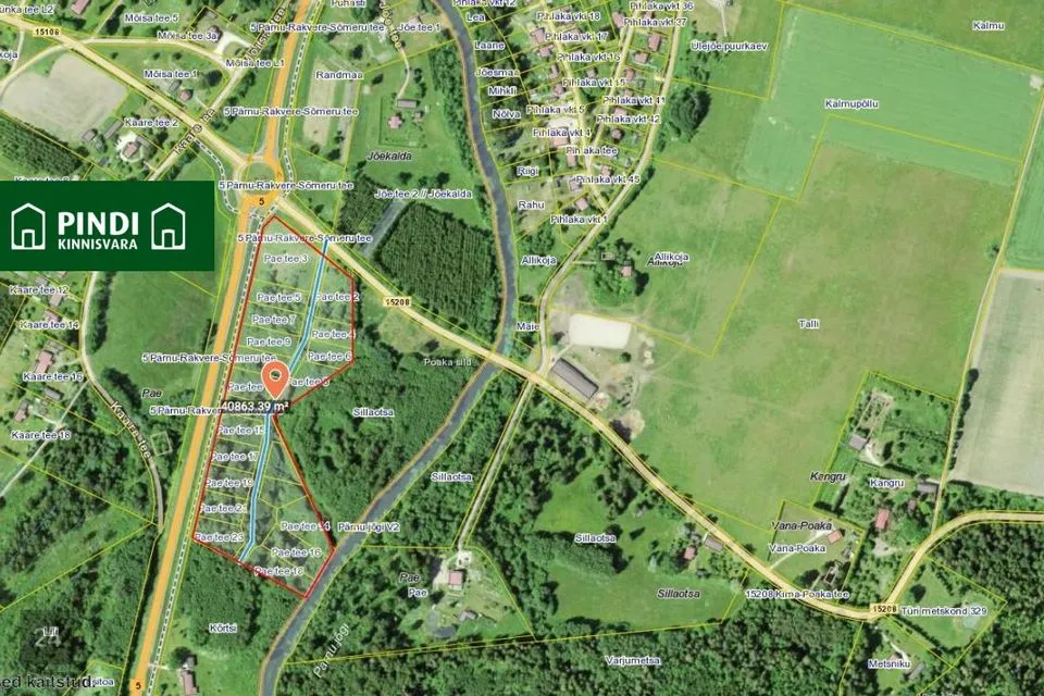Земля жилой застройки, 48500 m² участок в Türi vald, Kirna küla
