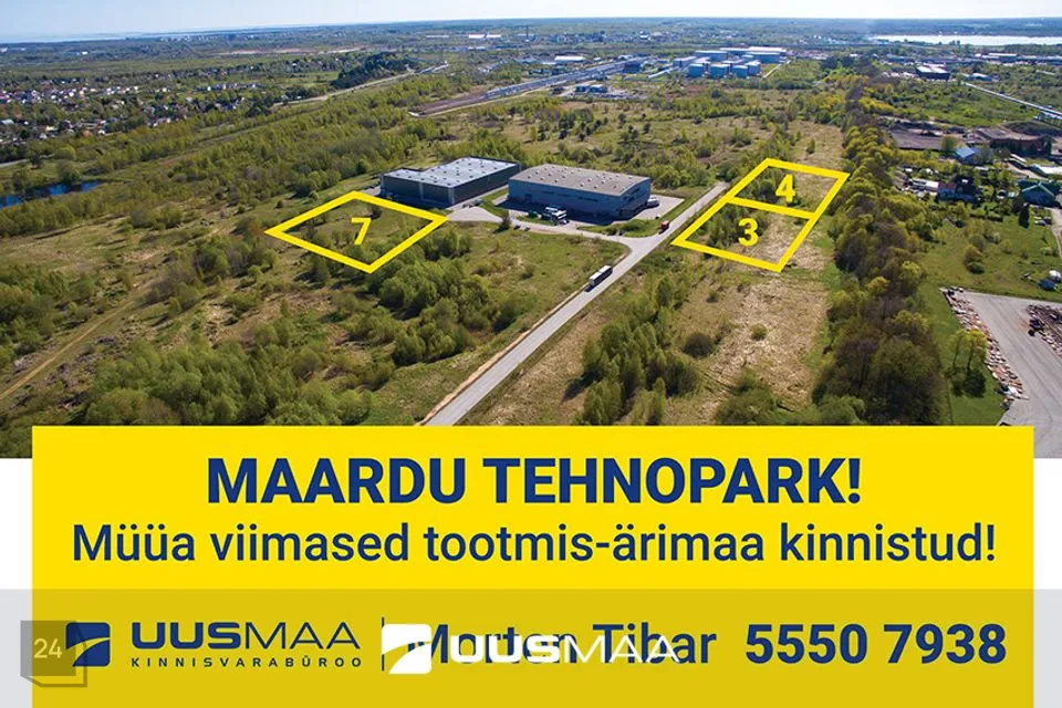 Tootmismaa või Ärimaa, 8271 m² Maa  -  Maardu linn - foto 2