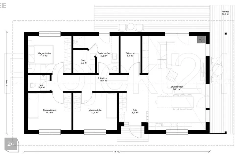 4-toaline Maja  -  Saaremaa vald, Muratsi küla - foto 4