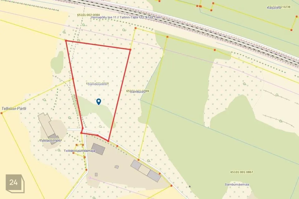 12935 m² Maa  -  Raasiku vald, Järsi küla