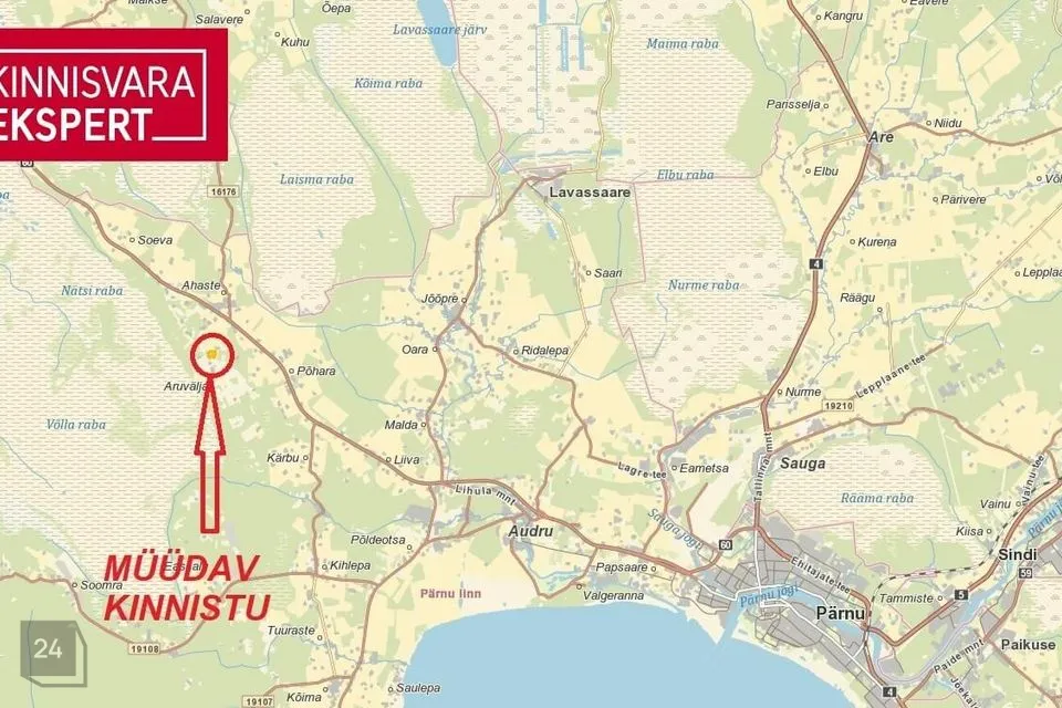 Maatulundusmaa, 6955 m² Maa  -  Pärnu linn, Aruvälja küla - foto 4