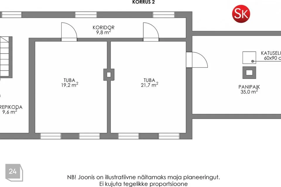 5-toaline Korter  -  Otepää vald, Otepää linn - foto 4