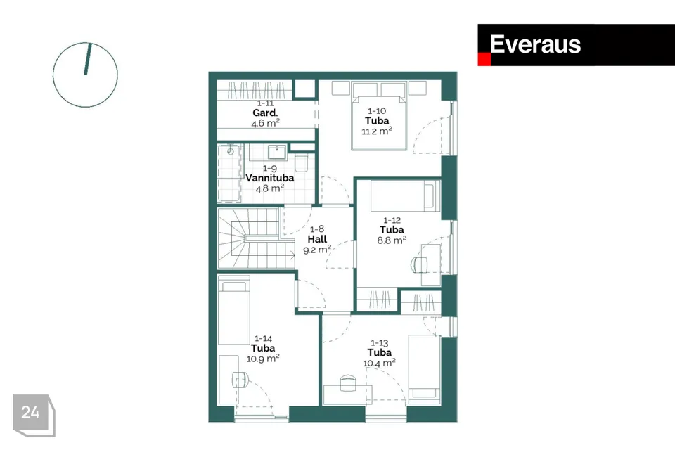 Row house box, 5-room partial house in Kiili vald, Luige alevik - photo 3