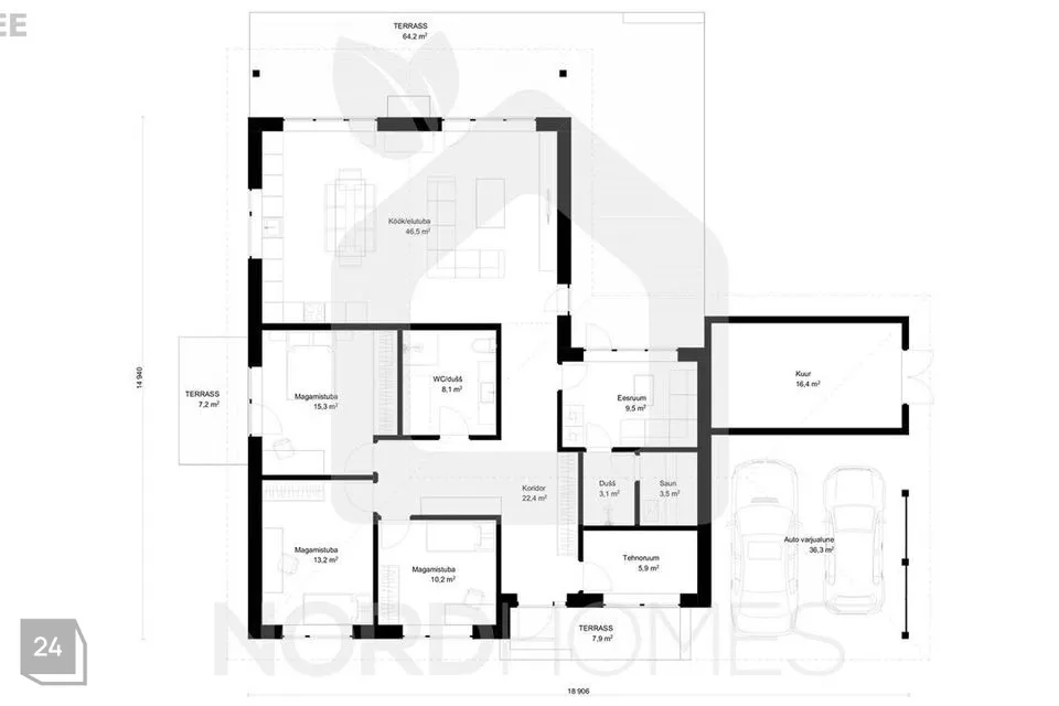 4-toaline Maja  -  Saaremaa vald, Mändjala küla - foto 5