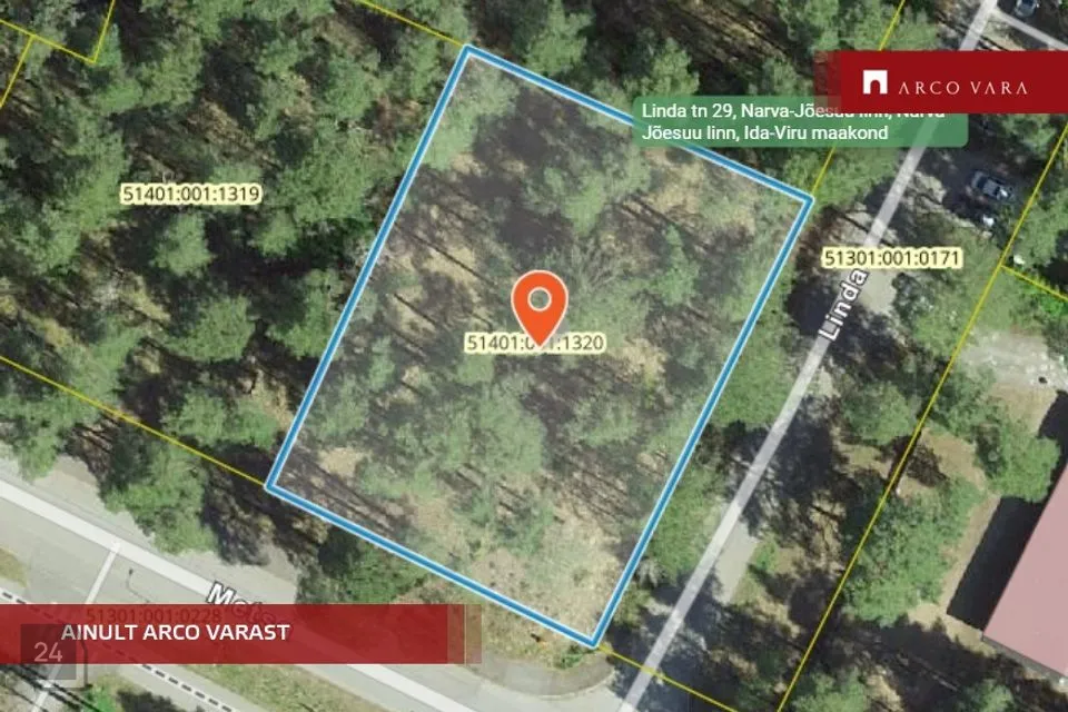 Elamumaa, 1255 m² Maa  -  Narva-Jõesuu linn, Narva-Jõesuu linn - foto 2