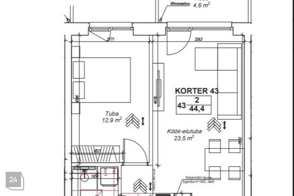 2-toaline Korter  -  Tallinn, Haabersti linnaosa - foto 5