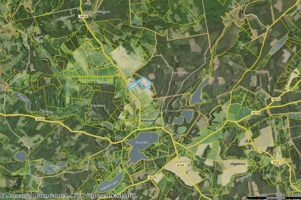 Maatulundusmaa, 81636 m² Maa  -  Kanepi vald, Kooraste küla - foto 3