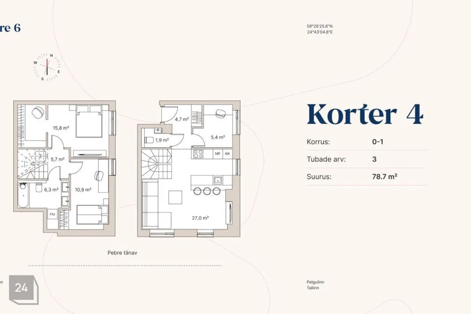 3-комнатная Квартира в Tallinn, Põhja-Tallinna linnaosa - фото 4