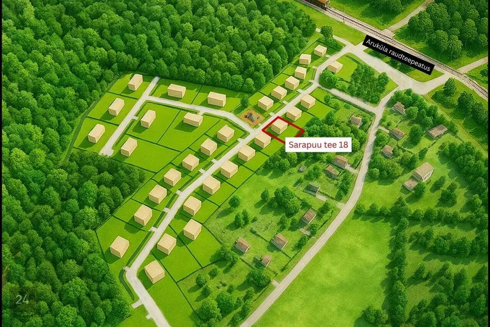 Elamumaa, 1235 m² Maa  -  Raasiku vald, Aruküla alevik