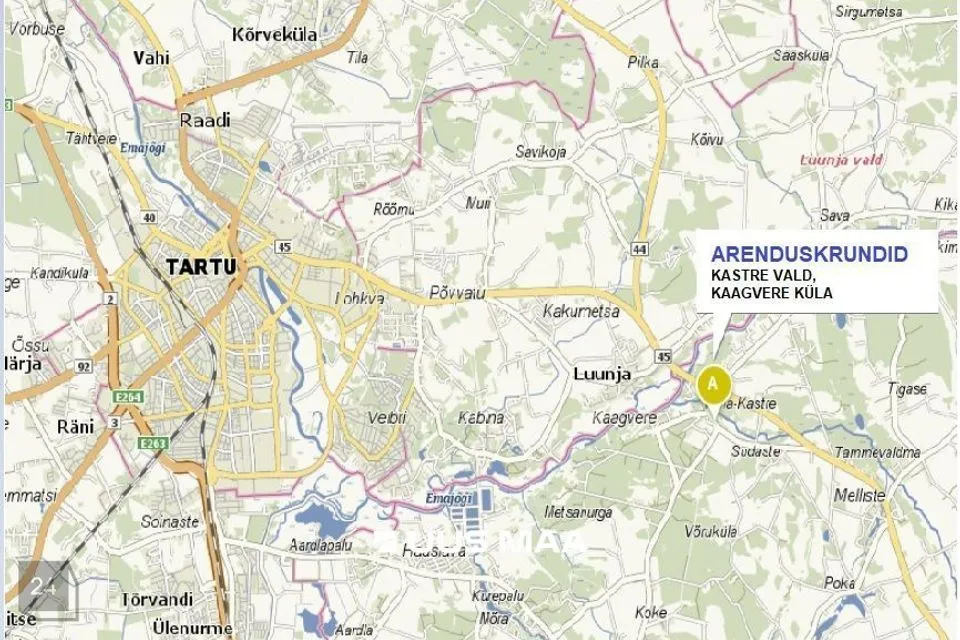 Земля жилой застройки, 2003 m² участок в Kastre vald, Kaagvere küla - фото 4