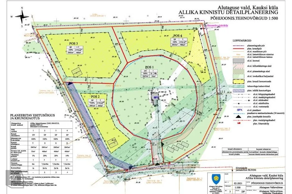Земля жилой застройки, 2843 m² участок в Alutaguse vald, Kauksi küla - фото 2