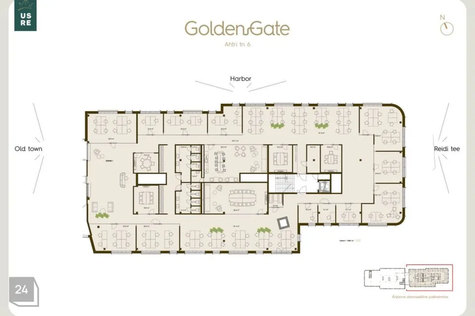 Büroo, 1021 m² Äripind  -  Tallinn, Kesklinna linnaosa - foto 3