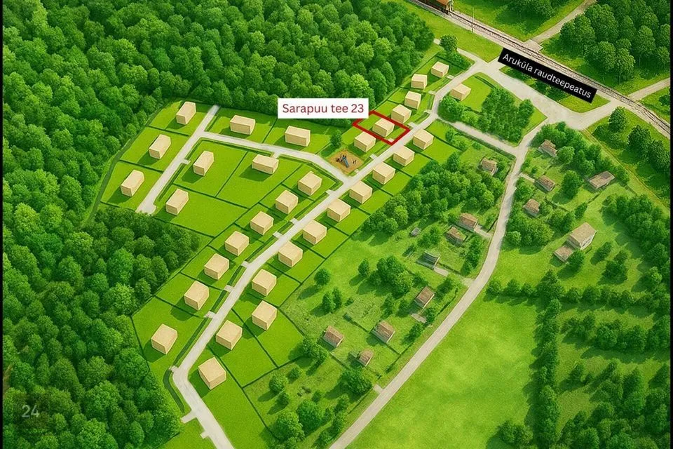 Elamumaa, 1252 m² Maa  -  Raasiku vald, Aruküla alevik - foto 2