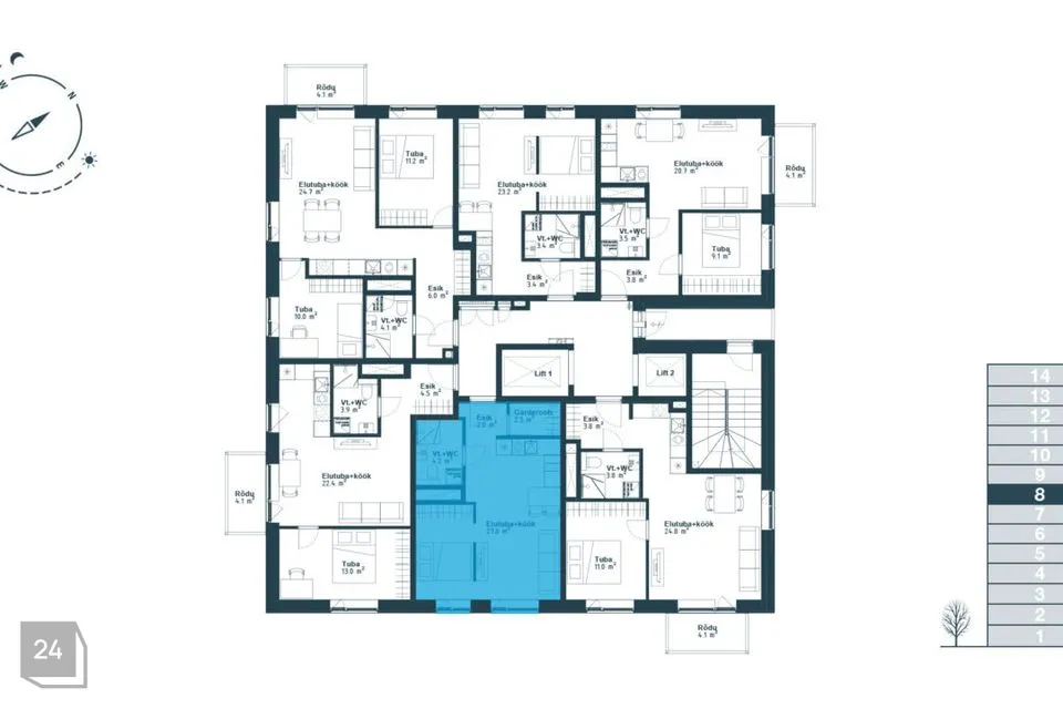 1-room apartment in Tallinn, Haabersti linnaosa - photo 3