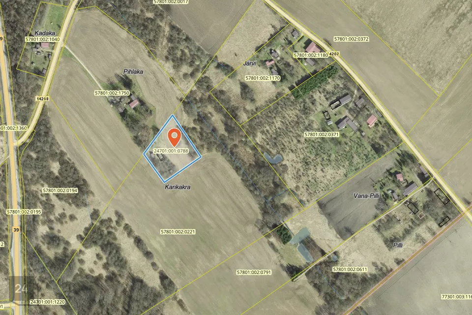 Земля жилой застройки, 5475 m² участок в Jõgeva vald, Mullavere küla