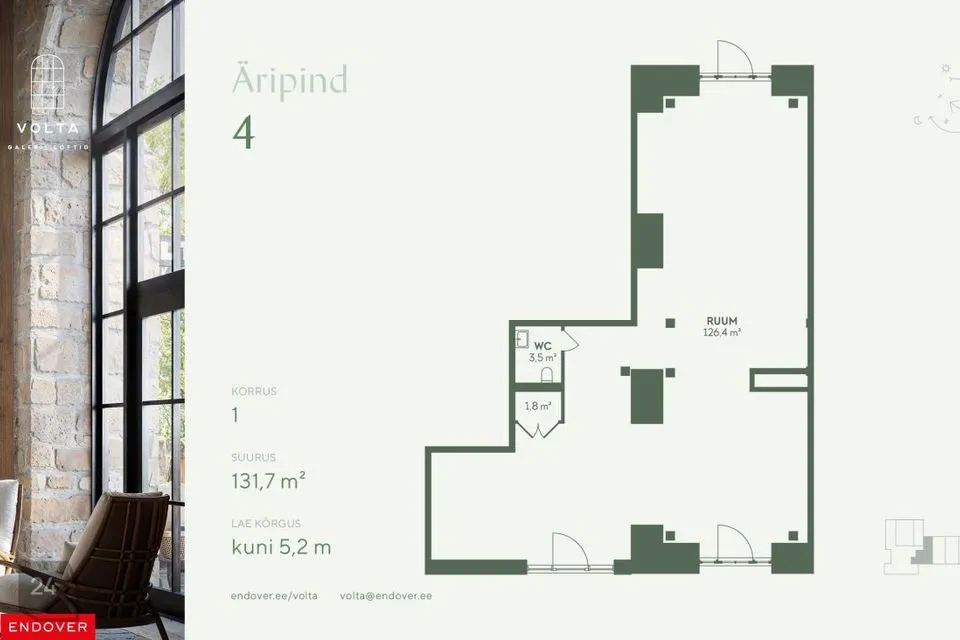 Mitme sihtotstarbega, 45 m² Äripind - Tallinn, Põhja-Tallinna linnaosa - foto 5