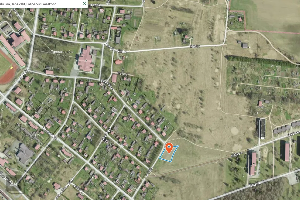 Земля жилой застройки, 1532 m² участок в Tapa vald, Tamsalu linn - фото 2