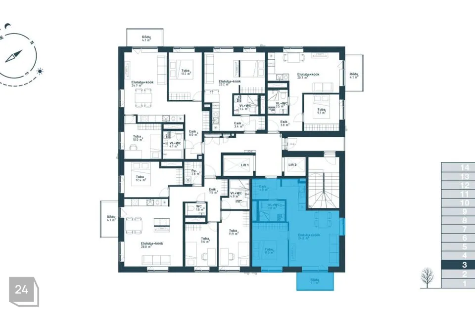 2-room apartment in Tallinn, Haabersti linnaosa - photo 3