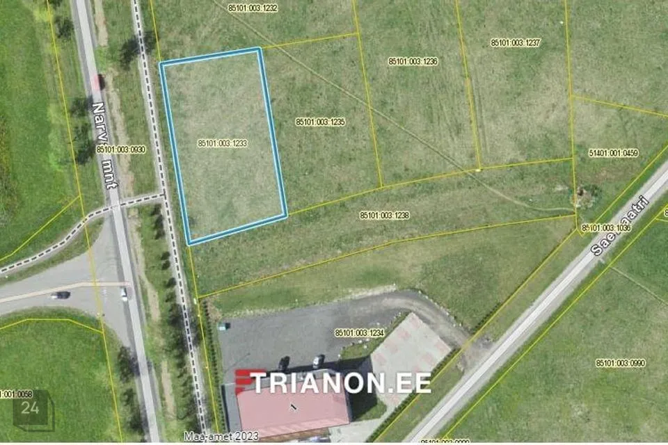 1724 m² land in Narva-Jõesuu linn, Olgina alevik