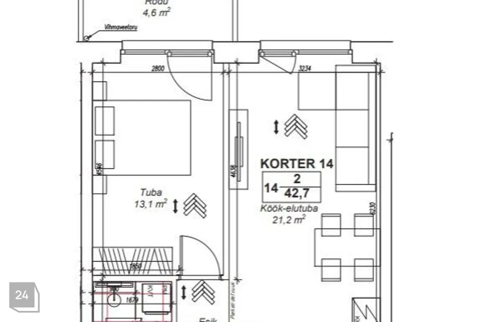 2-toaline Korter  -  Tallinn, Haabersti linnaosa - foto 5