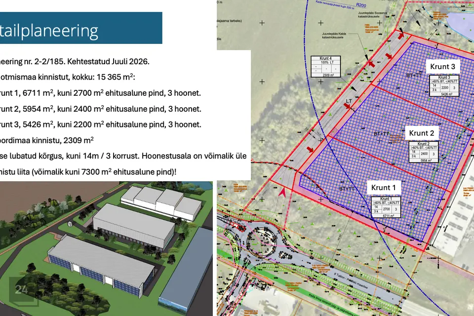 Tootmismaa või Ärimaa, 20401 m² Maa  -  Keila linn - foto 3