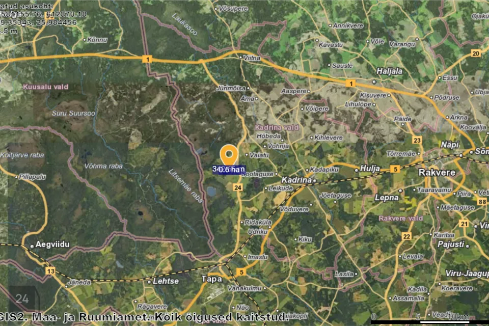 Maatulundusmaa, 6000 m² участок в Kadrina vald, Vaiatu küla - фото 5