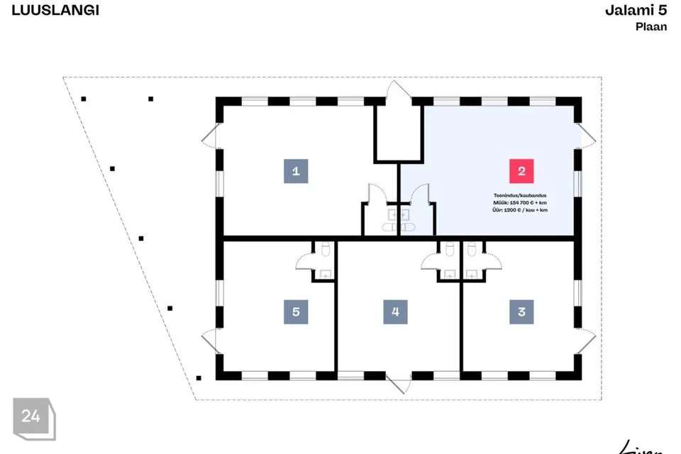 44 m² Äripind - Tallinn, Pirita linnaosa - foto 5