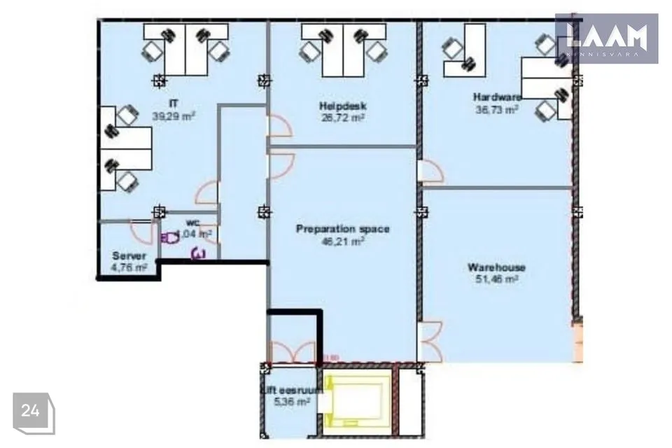 Büroo, 206 m² Äripind  -  Tallinn, Nõmme linnaosa - foto 3