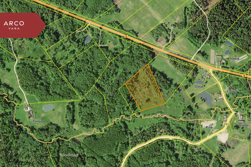 Maatulundusmaa, 20994 m² участок в Võru vald, Tootsi küla