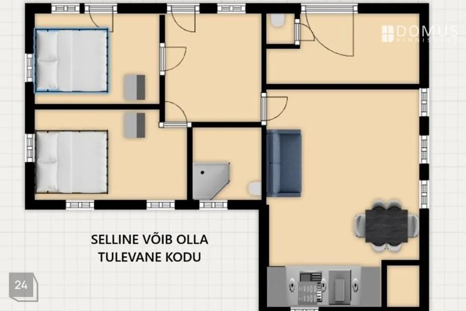 6-комнатная дом в Tõrva vald, Tõrva linn