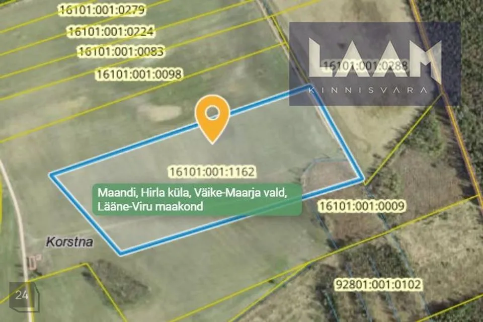 Maatulundusmaa, 92781 m² Maa  -  Väike-Maarja vald, Hirla küla - foto 2