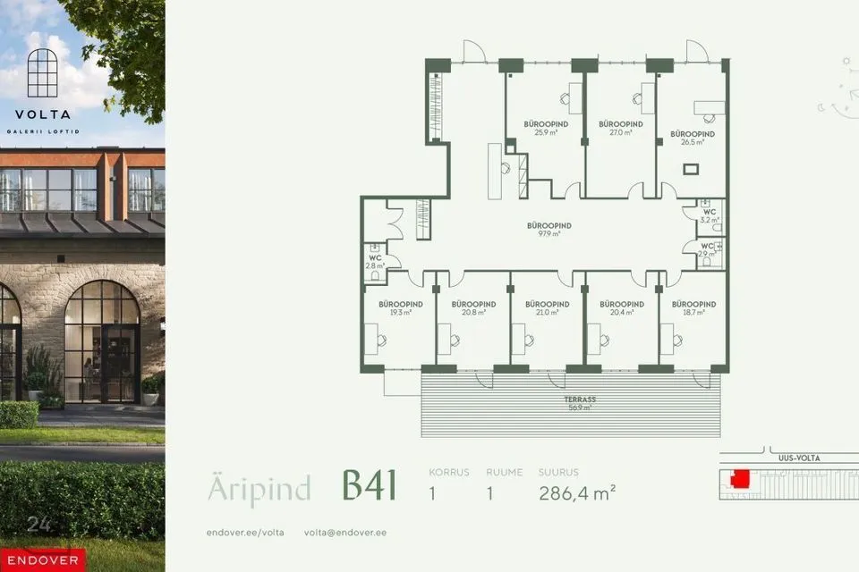 Mitme sihtotstarbega, 286 m² Äripind  -  Tallinn, Põhja-Tallinna linnaosa - foto 5