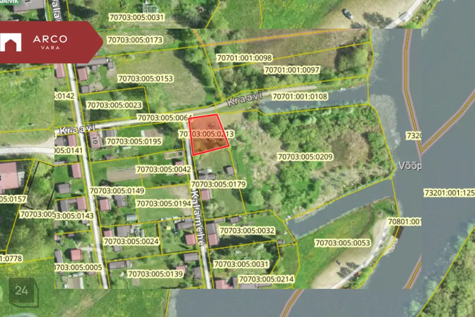 Elamumaa, 927 m² Maa - Räpina vald, Võõpsu alevik