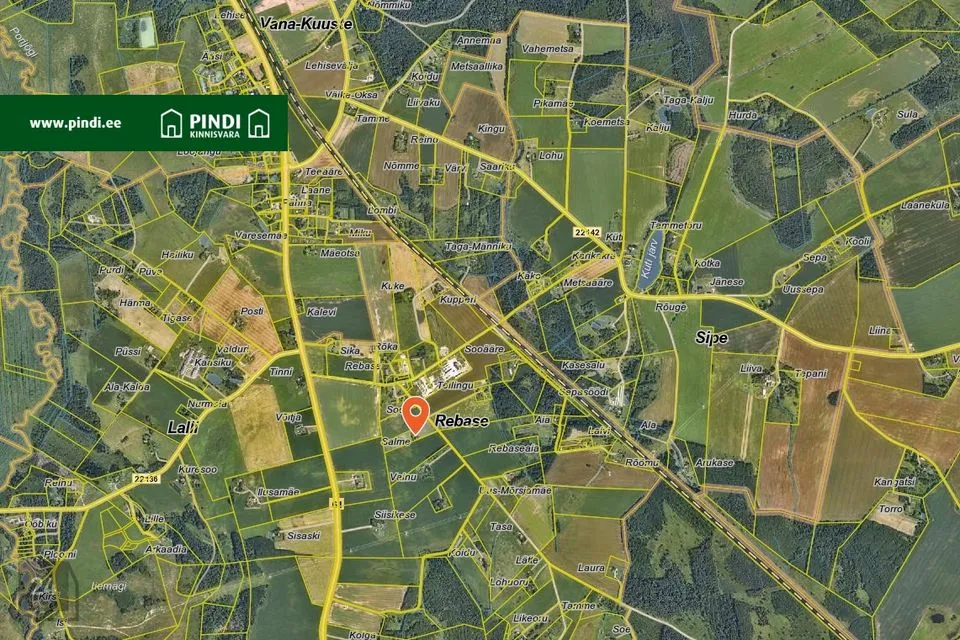 Elamumaa, 19610 m² Maa  -  Kambja vald, Rebase küla