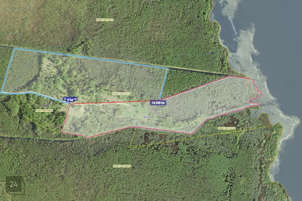 Maatulundusmaa, 143000 m² Maa - Räpina vald, Parapalu küla - foto 2