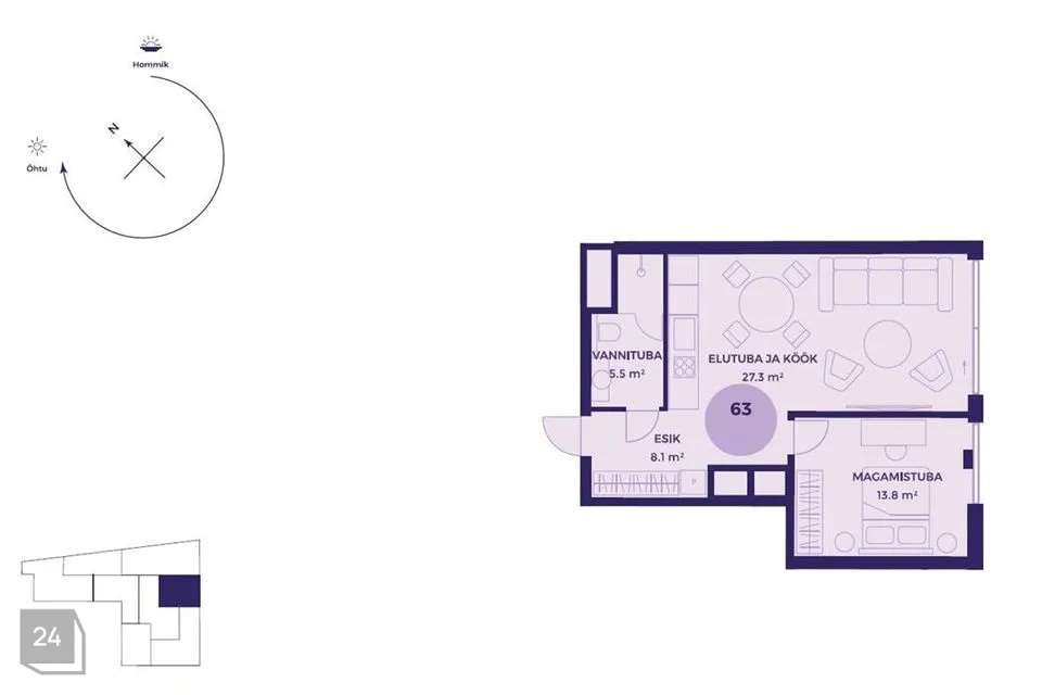2-toaline Korter - Tallinn, Kesklinna linnaosa - foto 5