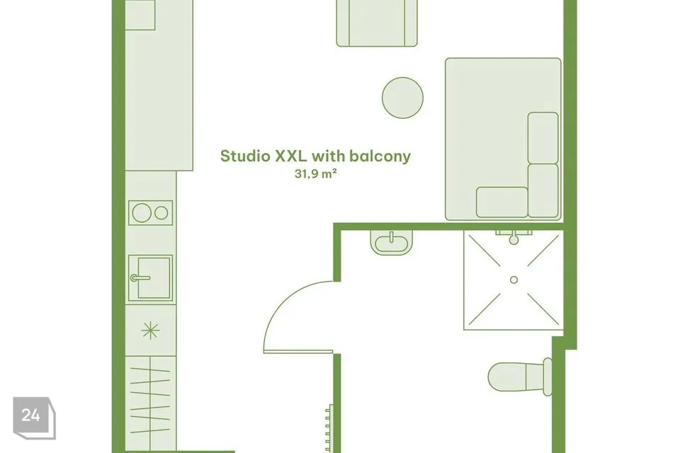 1-комнатная Квартира в Tallinn, Mustamäe linnaosa - фото 3