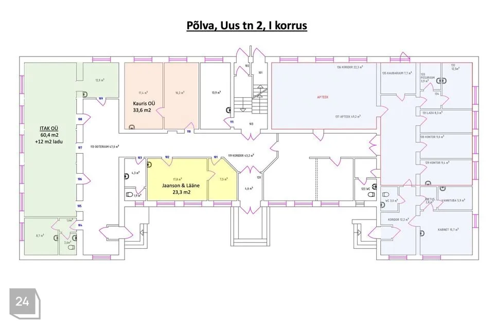 1086 m² Äripind  -  Põlva vald, Põlva linn - foto 2