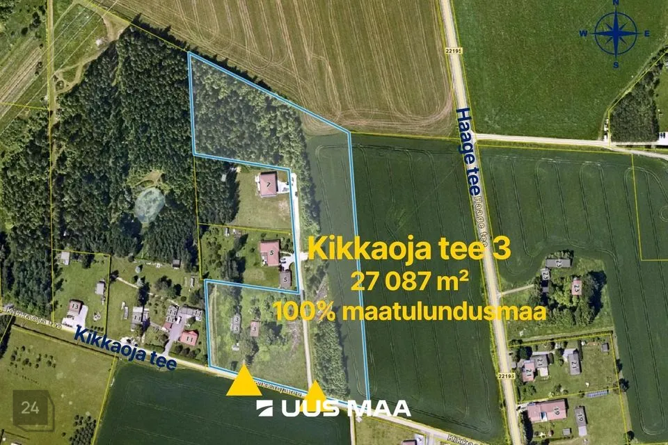 Maatulundusmaa, 27087 m² Maa - Kambja vald, Külitse alevik - foto 4
