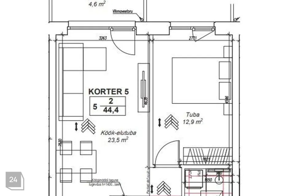 2-toaline Korter - Tallinn, Haabersti linnaosa - foto 5