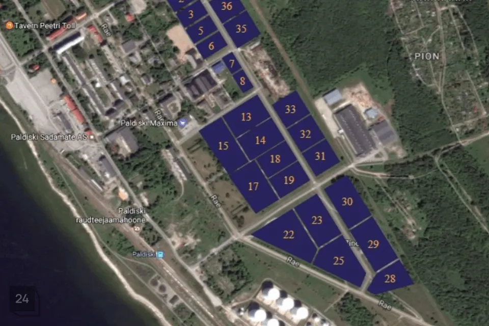 7777 m² Maa  -  Lääne-Harju vald, Paldiski linn